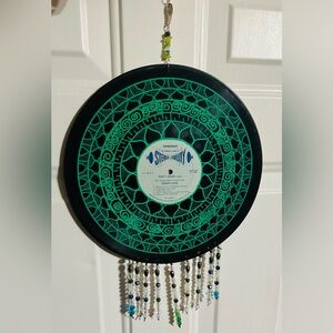 Green Vinyl Record Decor